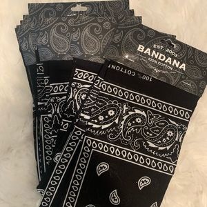 11 black Bandanas in bulk